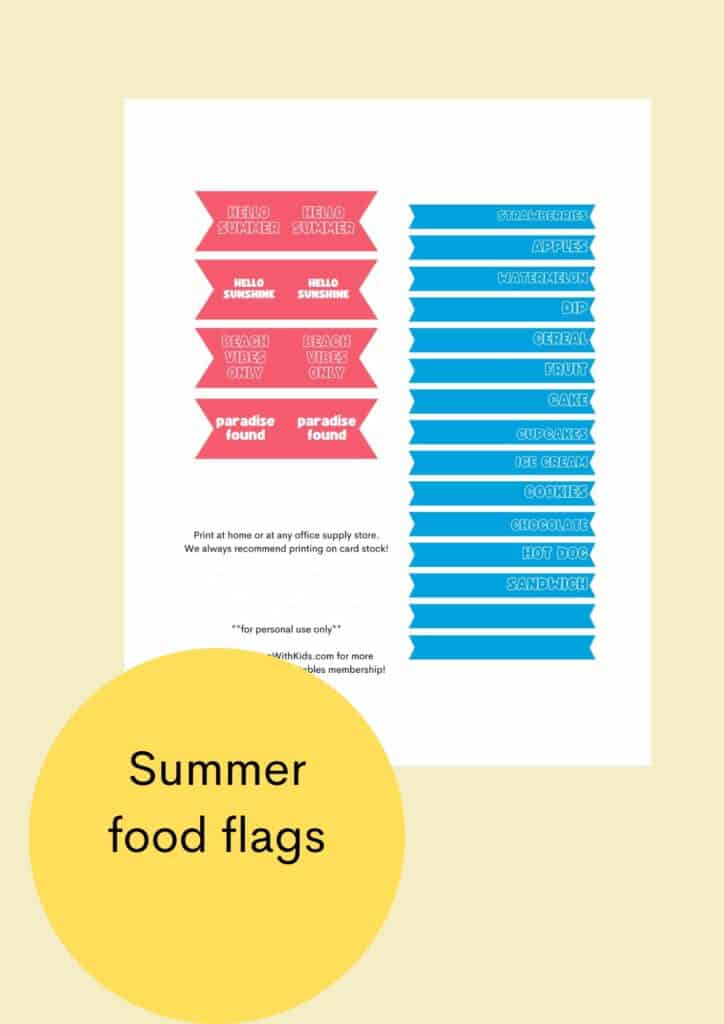 summer food flags
