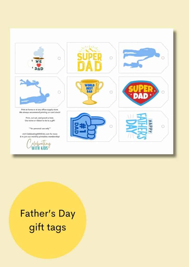fathers day gift tags