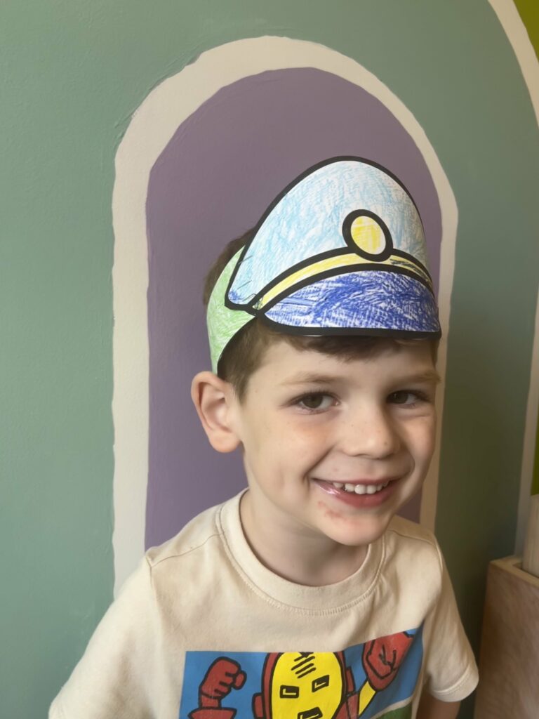printable policeman hats for kids