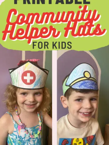 printable community helper hats for kids