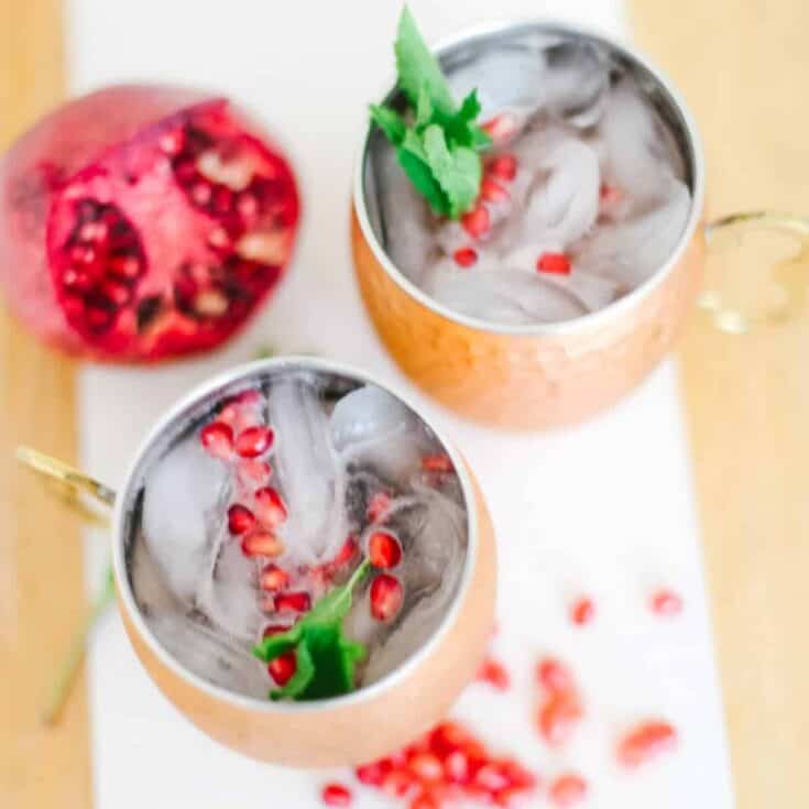 Image for Ginger Pomegranate Mocktails