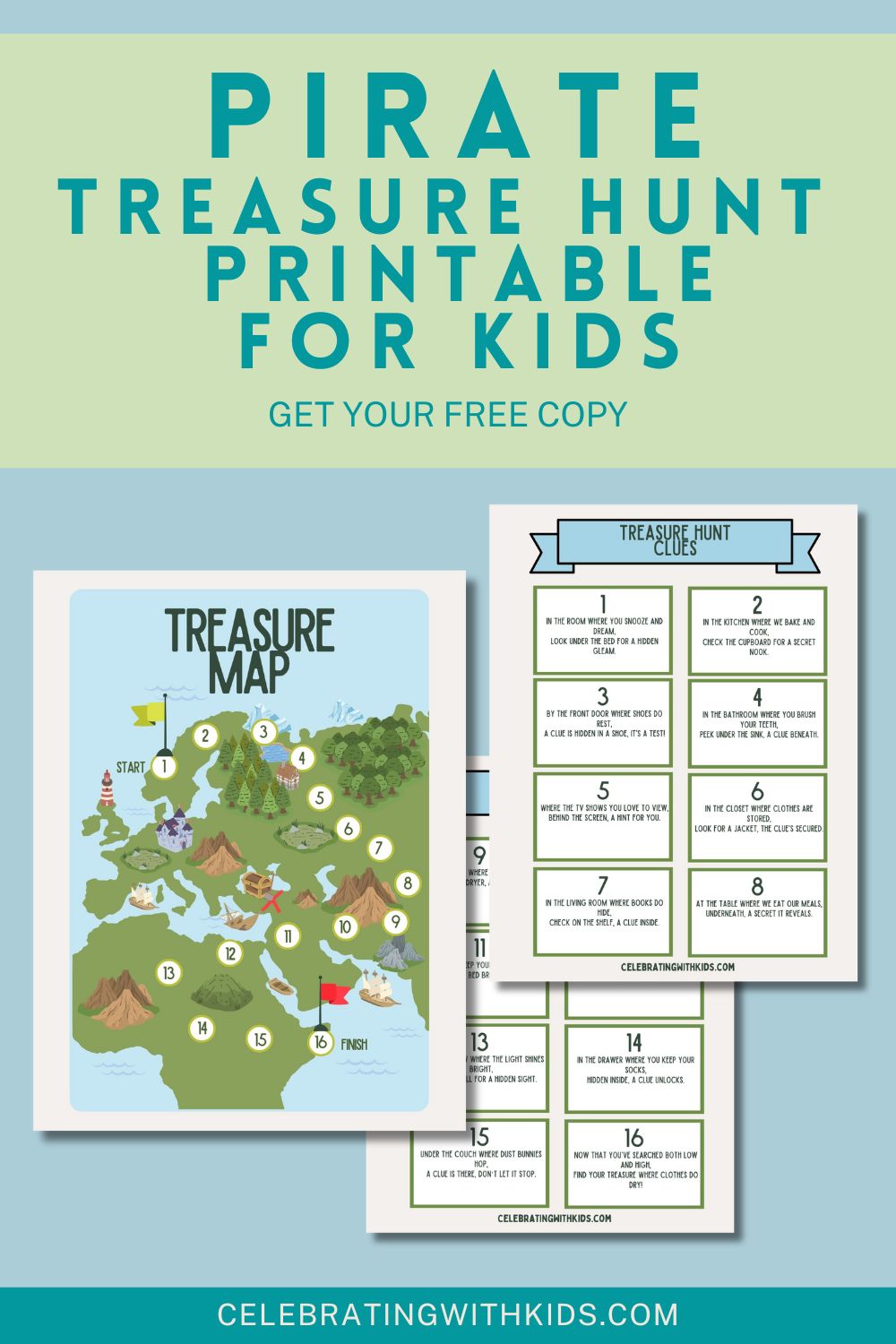 pirate scavenger hunt printable mock up