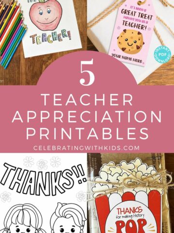 best teacher appreciation printables