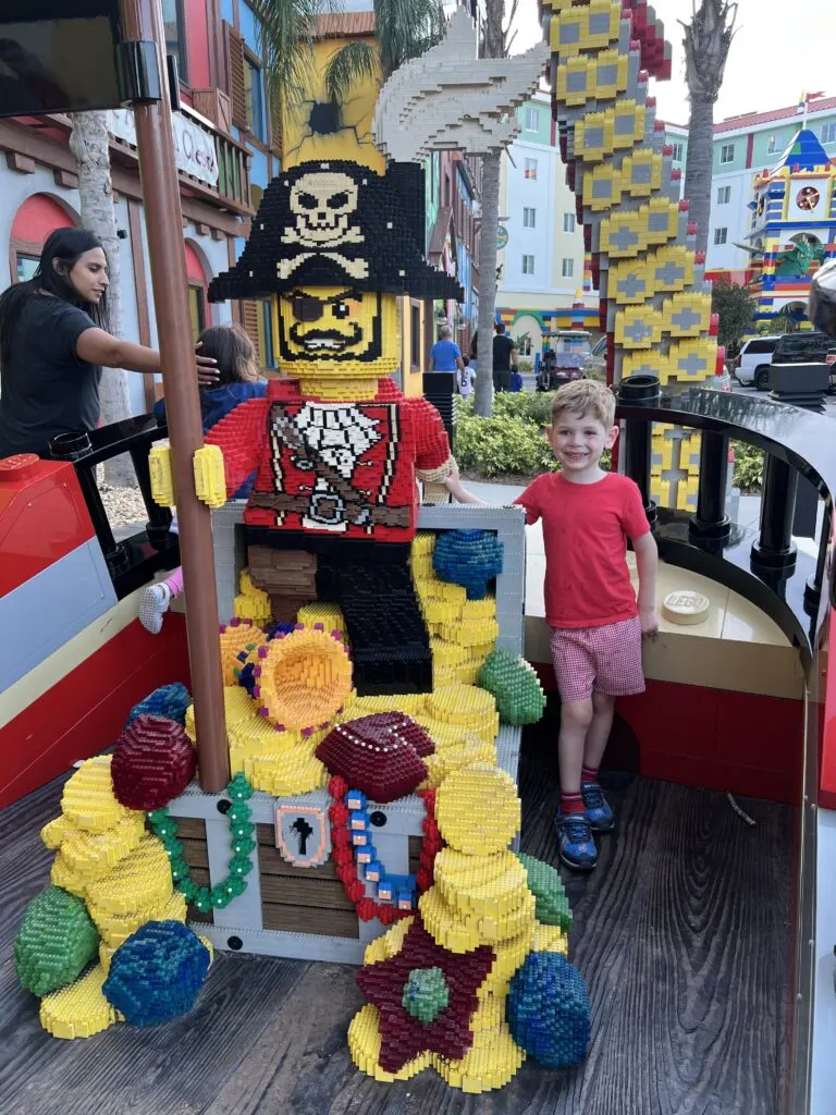 Lego pirate at hotel