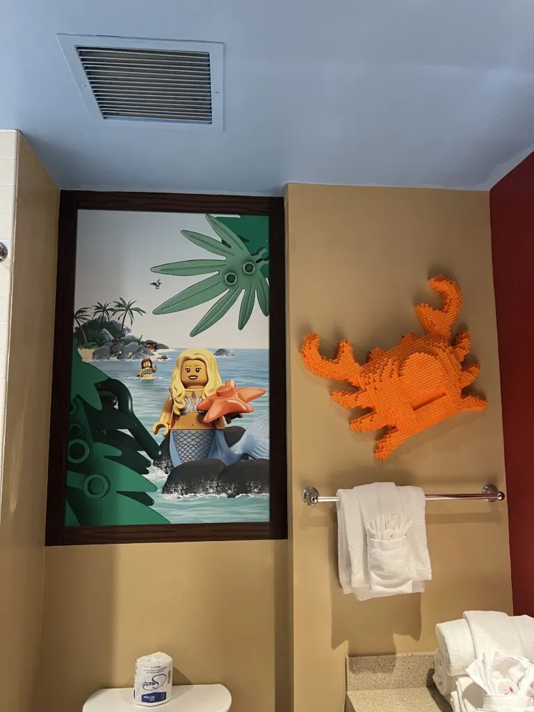 Legoland hotel decorations in room