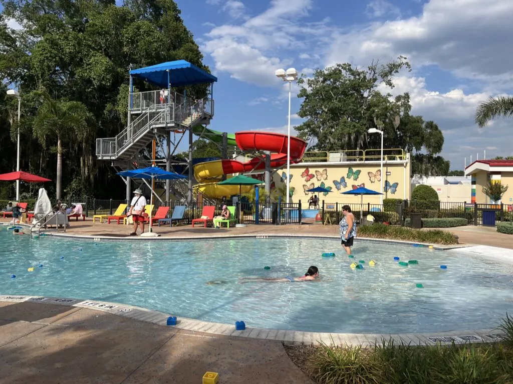 Legoland Hotel pool with waterslide