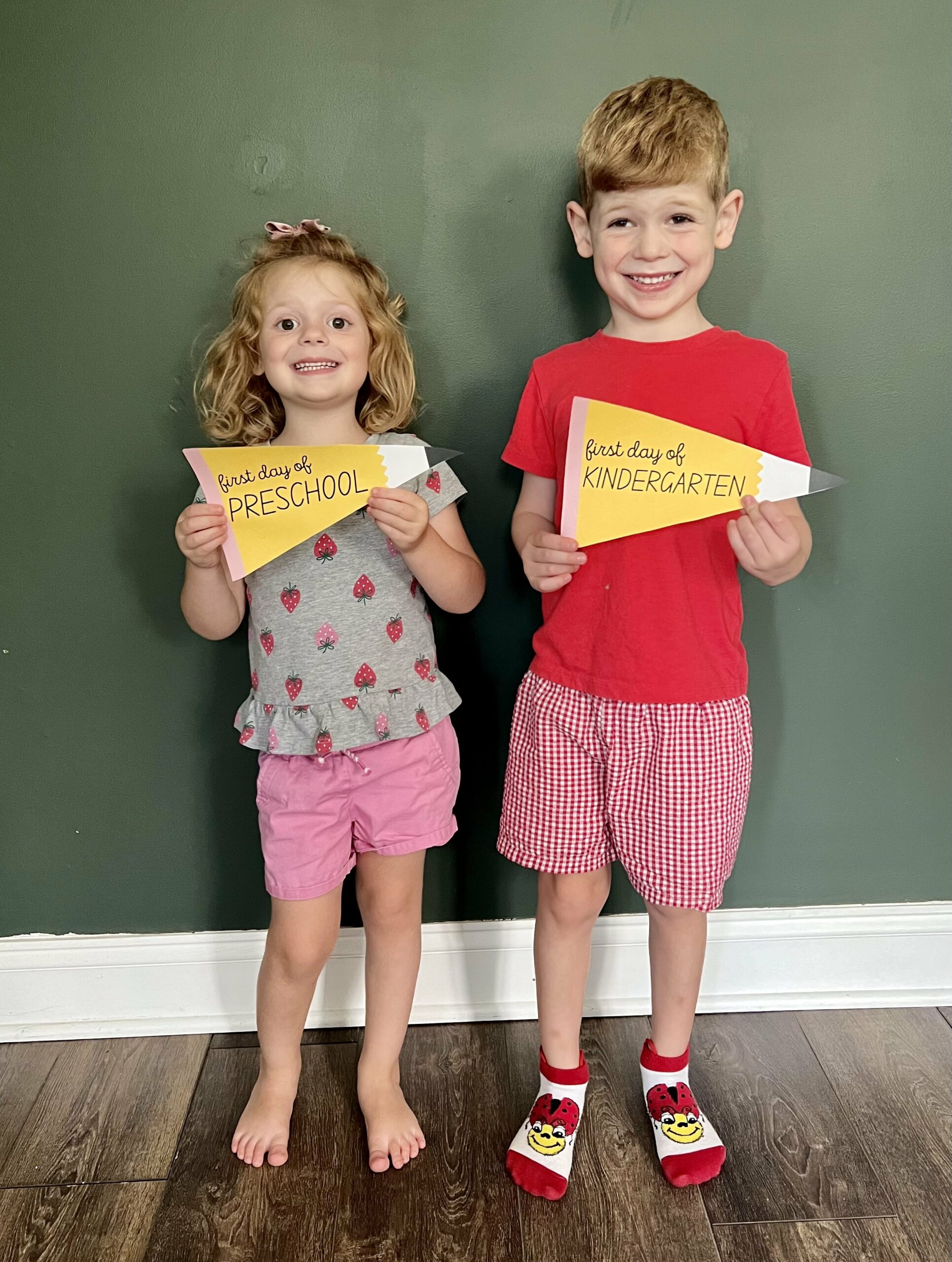 first day of school pennant