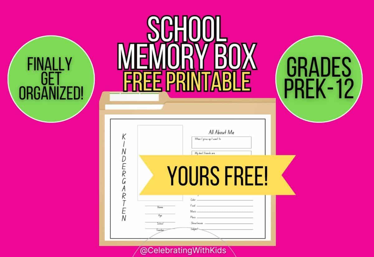 Create Cherished Memories with Our School Memory Box Printable ...