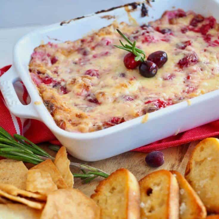 Image for Best Baked Cranberry Cream Cheese Dip Recipe