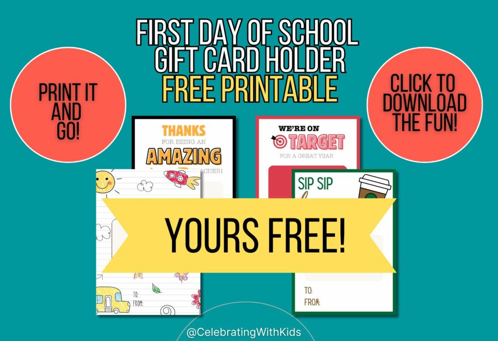 first day of school card mock up