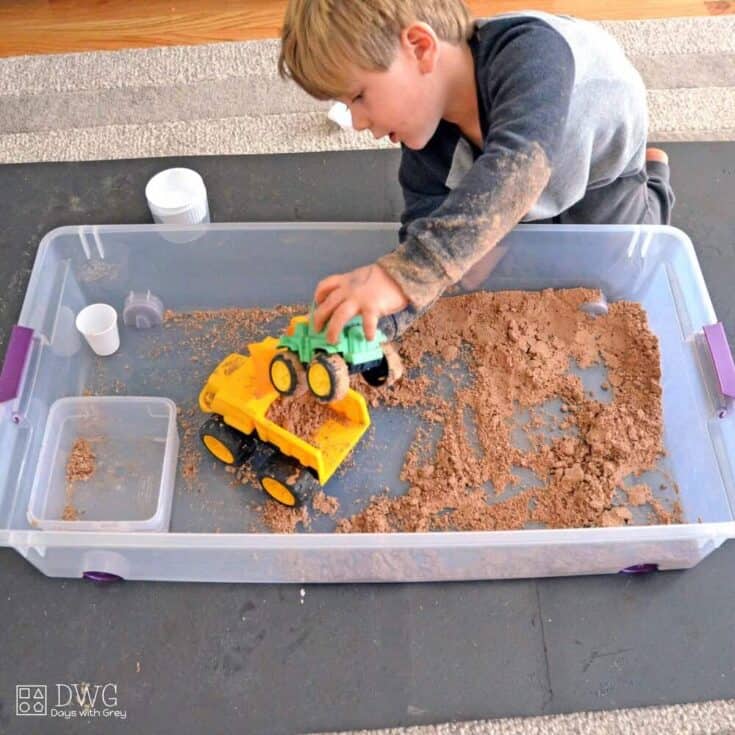 Image for Cloud Dough Sensory Construction Bin
