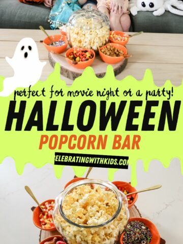 halloween popcorn bar