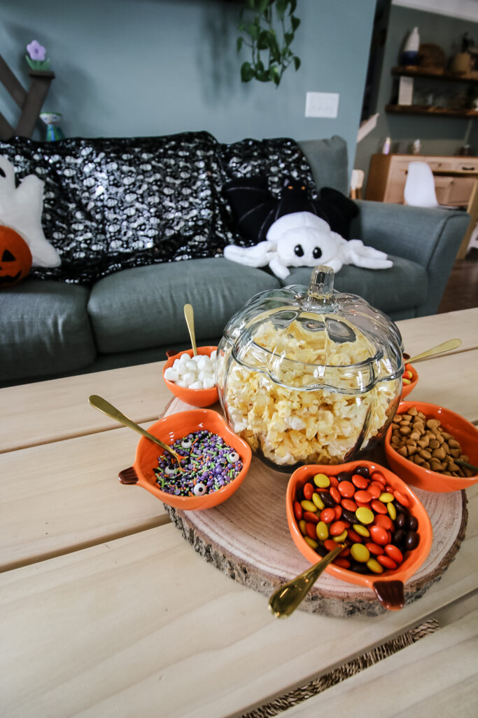 halloween popcorn bar