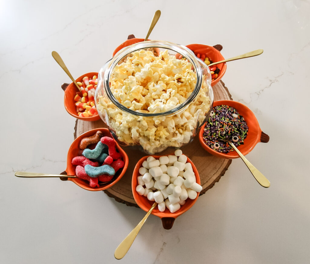 halloween popcorn bar