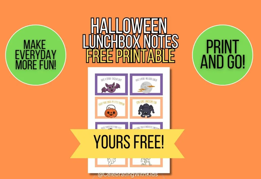 halloween lunchbox notes