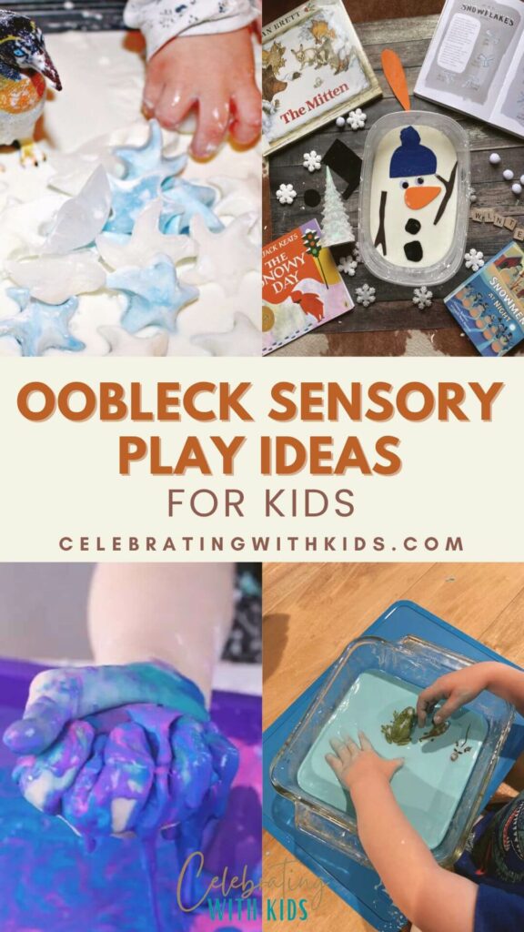 Oobleck sensory play ideas for kids