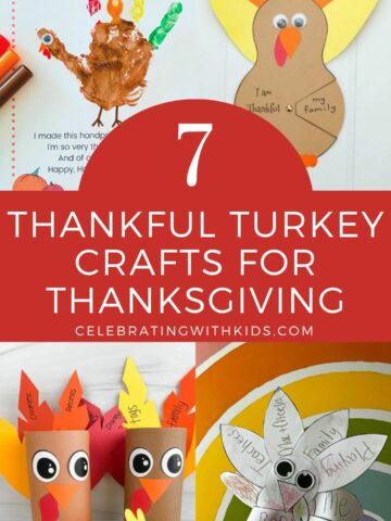 Thankful Turkey crafts for Thanksgiving