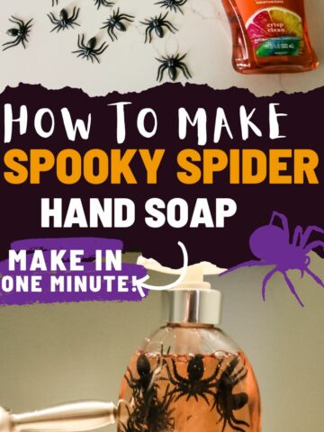 spooky spider halloween soap