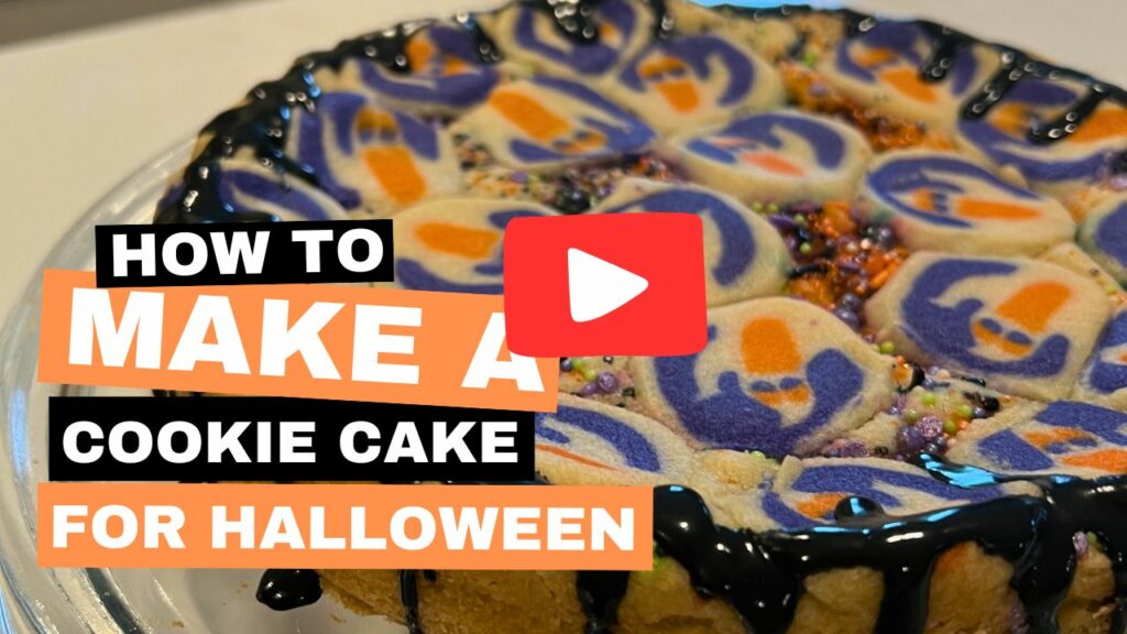 how to make a halloween cookie cake