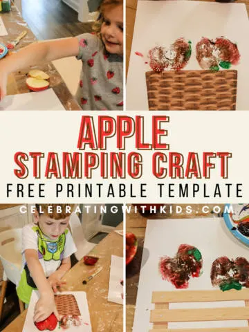 apple stamping craft pinterest image