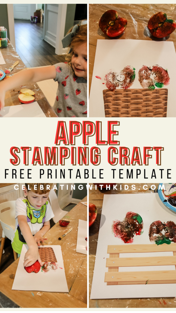 apple stamping craft pinterest image