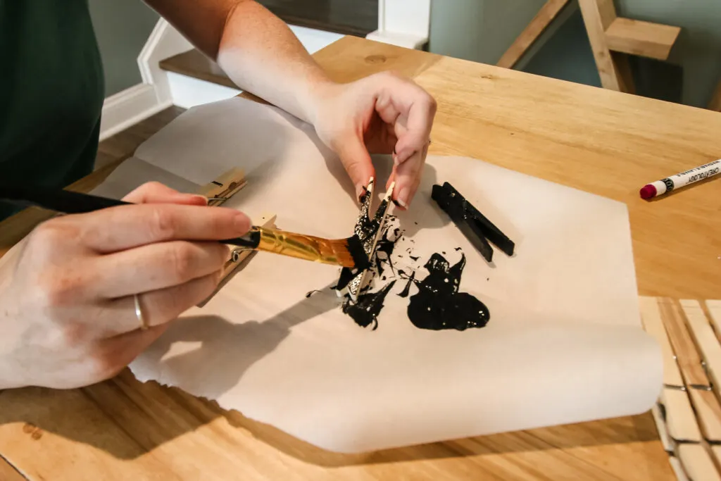 painting clothespins