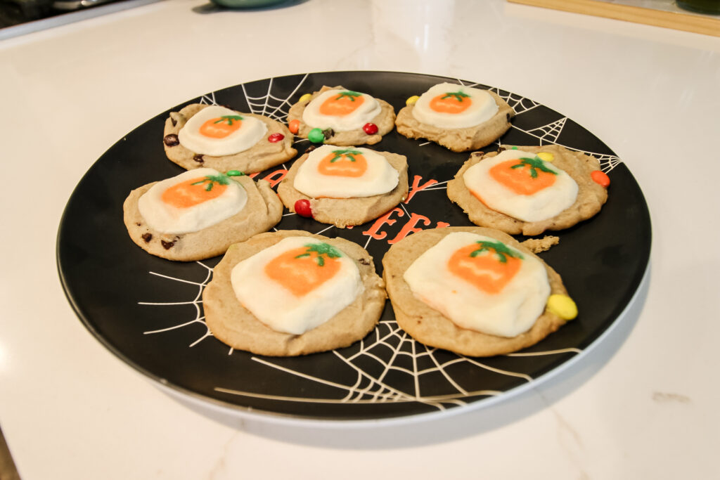 double stacked halloween cookies