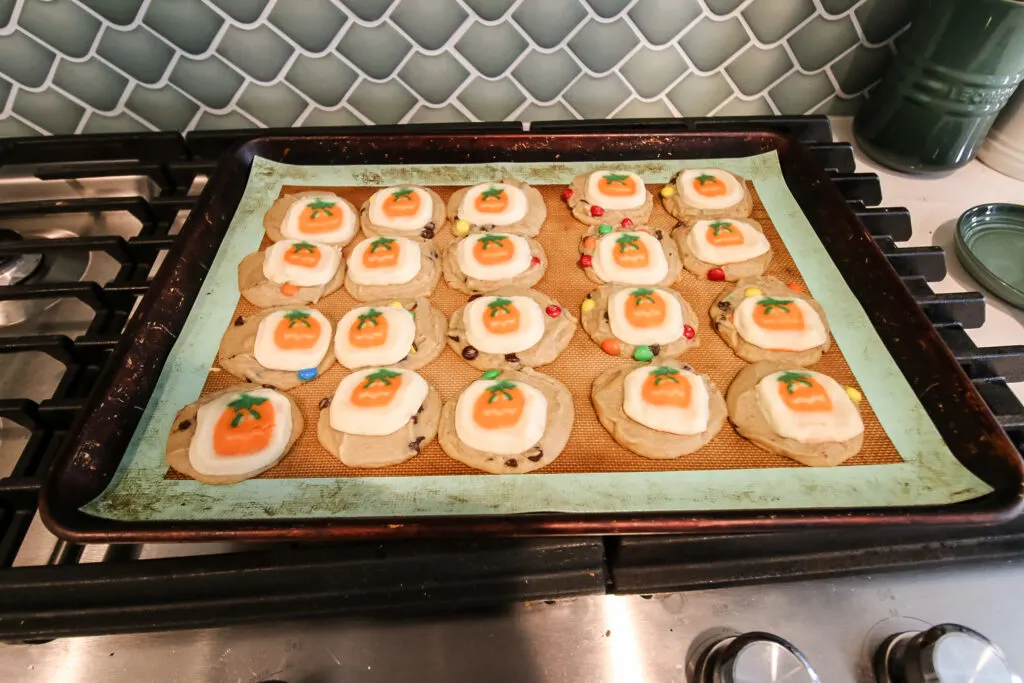 double stacked halloween cookies