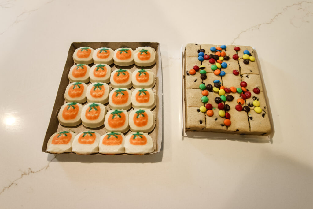 double stacked halloween cookies