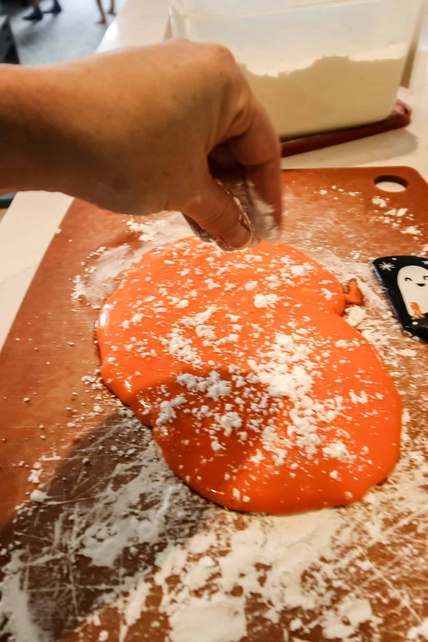 How to make candy corn play dough - Celebrating with kids