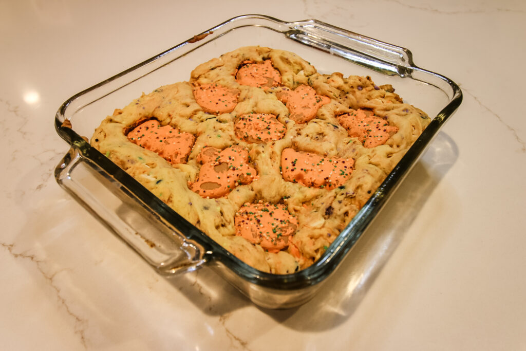 Halloween Animal Cookie Blondies