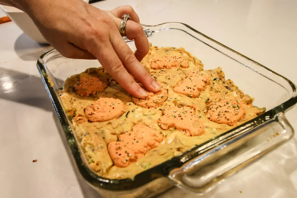 Halloween Animal Cookie Blondies