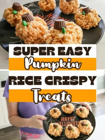 Easy Pumpkin Rice Crispy Treats