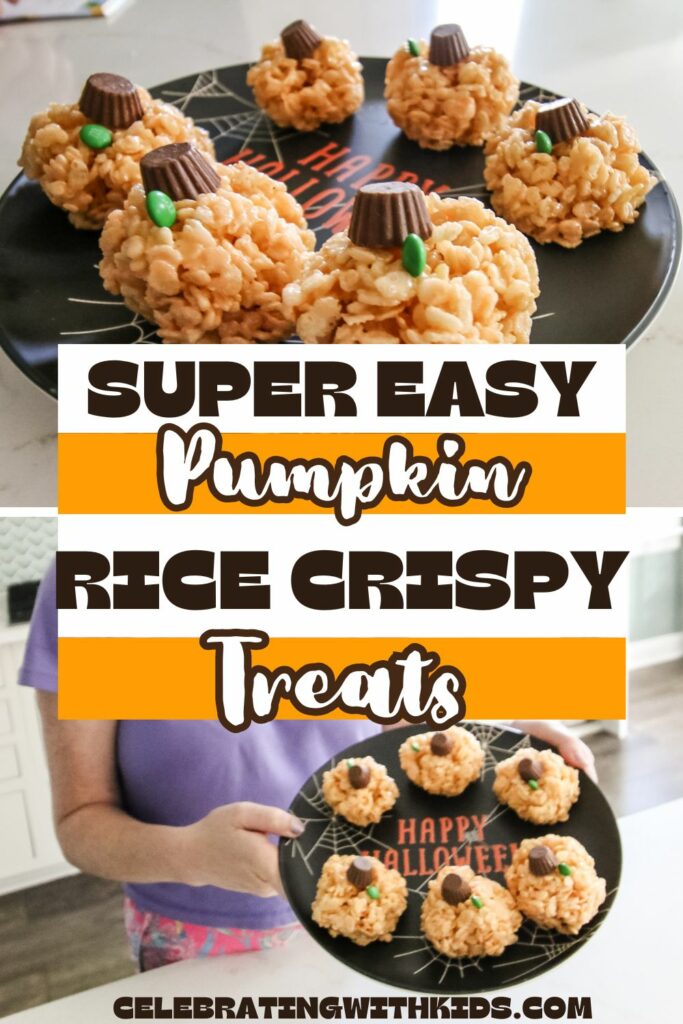 Easy Pumpkin Rice Crispy Treats