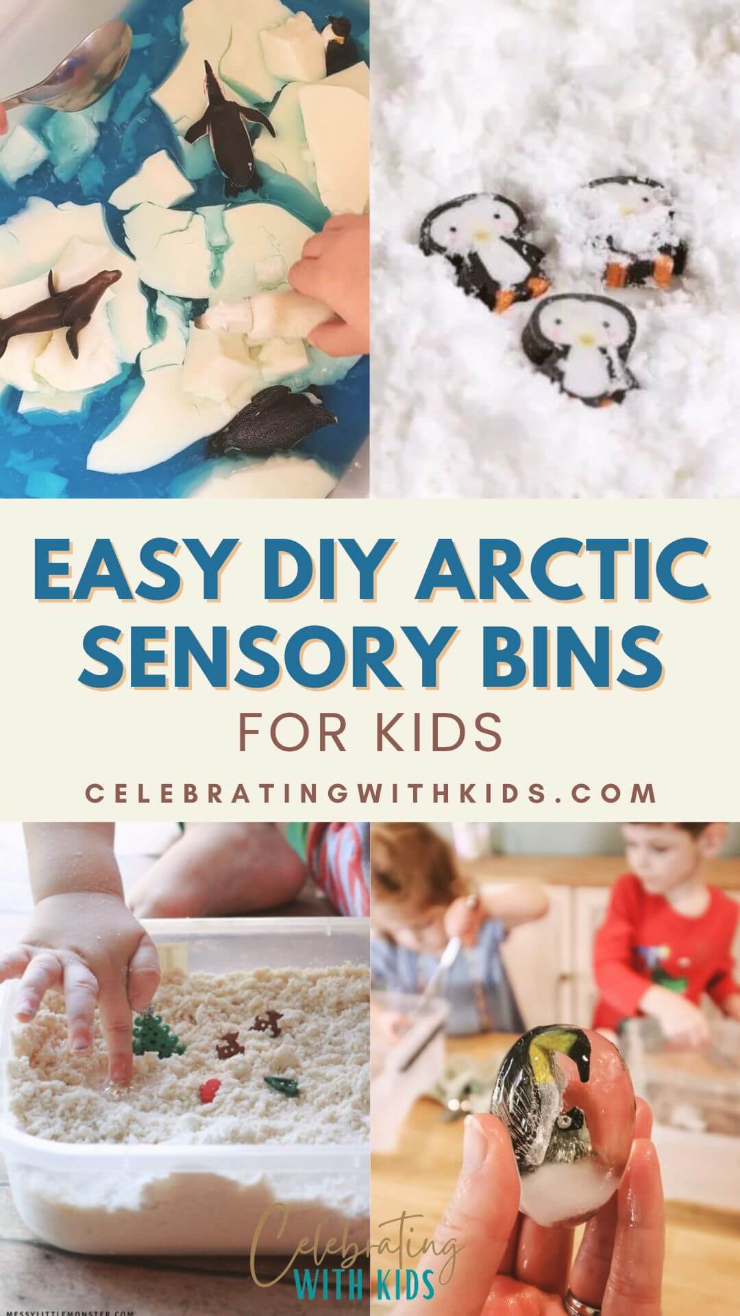 best arctic sensory bins for kids