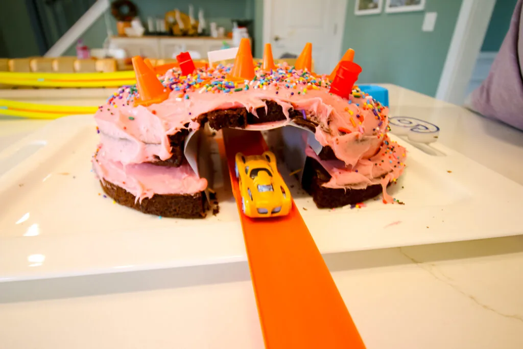 hot wheels birthday cake