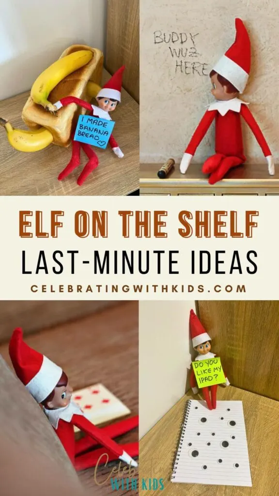 last minute elf on a shelf ideas