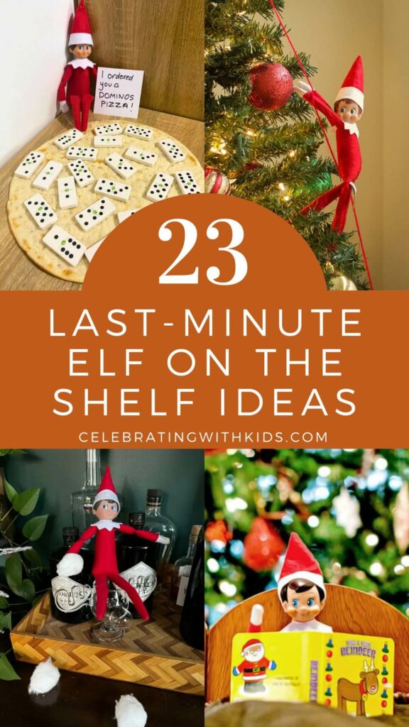 last minute elf on a shelf ideas