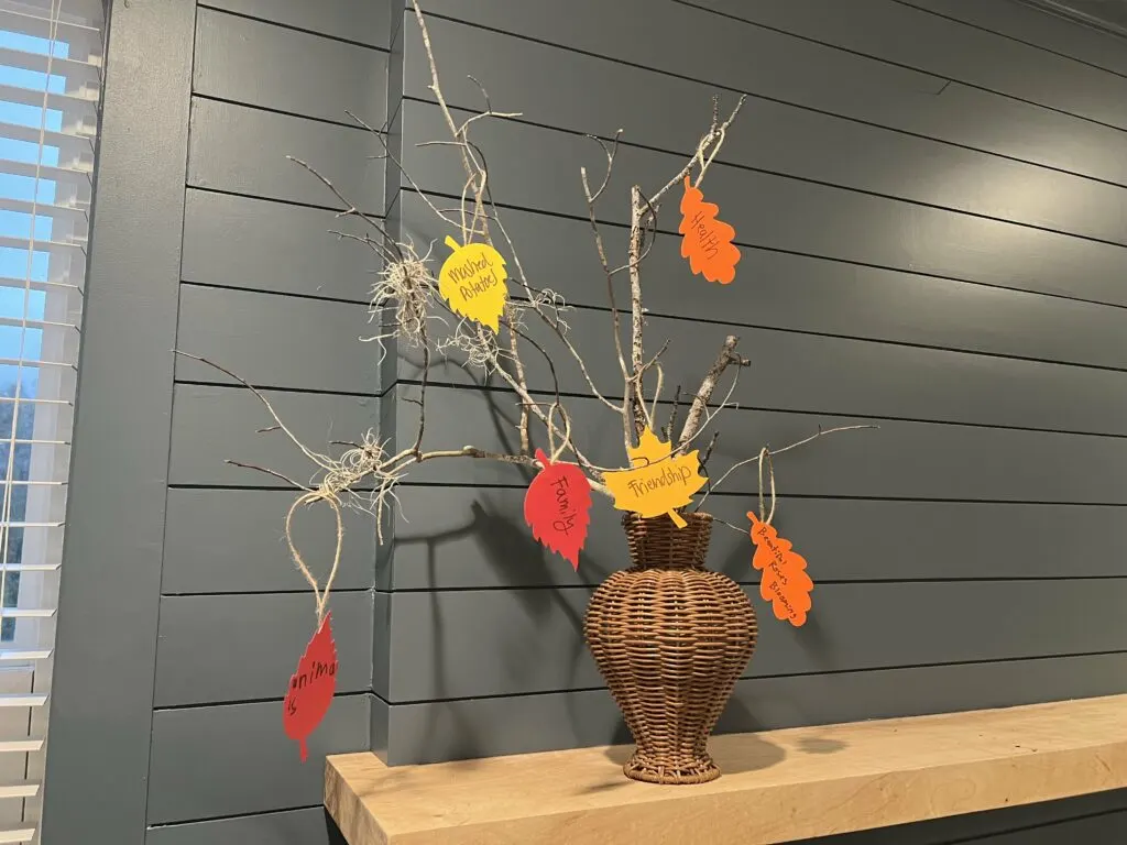 How to make an easy Thankful Tree