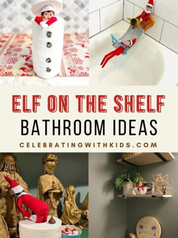 best elf on a shelf bathroom ideas