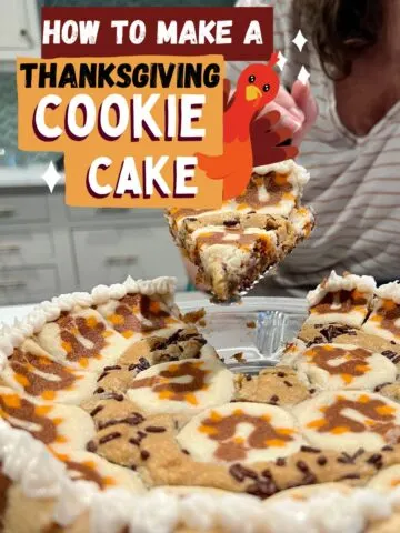 thanksgiving cookie cake