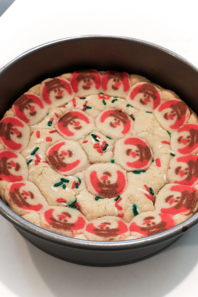 how to make a christmas cookie cake