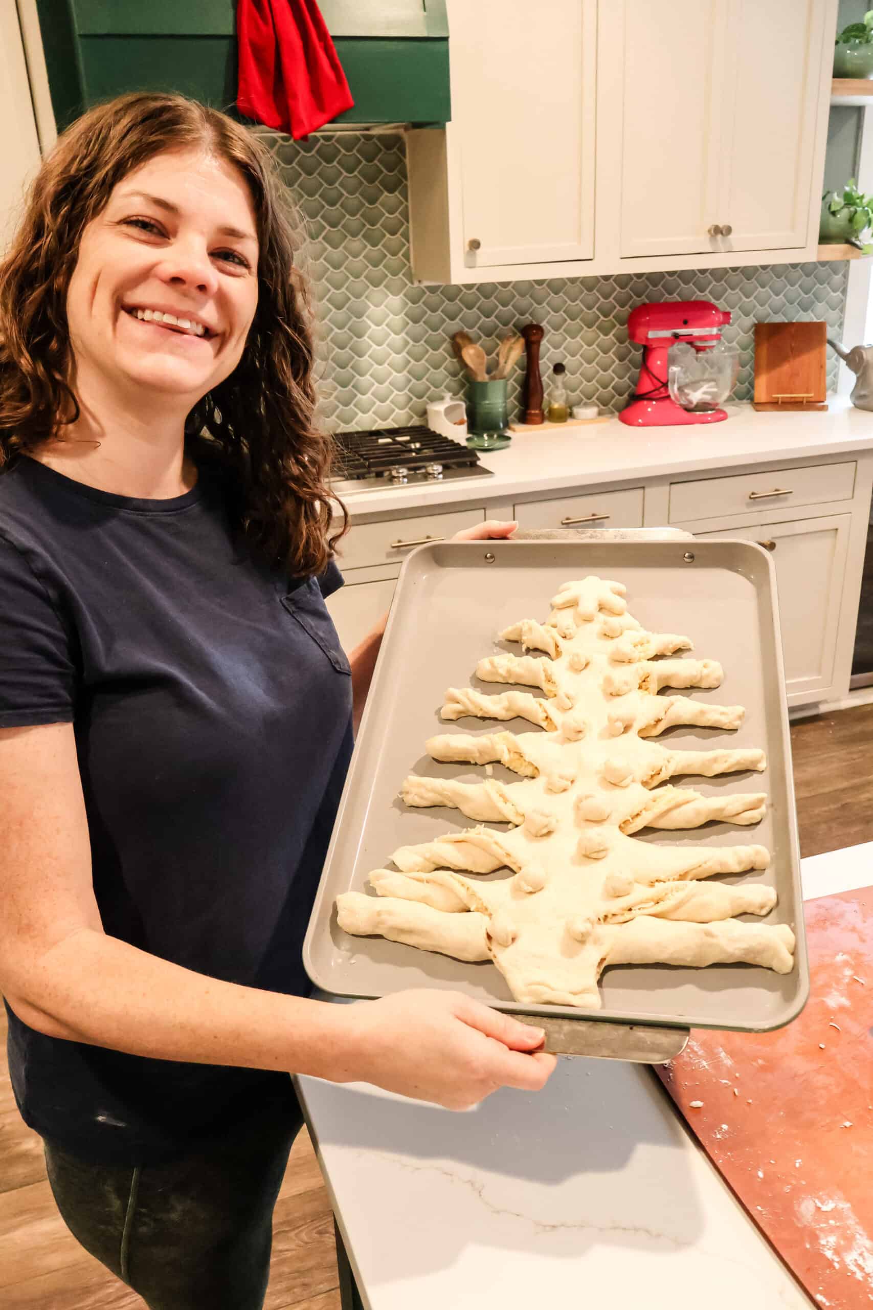 Easy Christmas Tree Cheese Bread Recipe