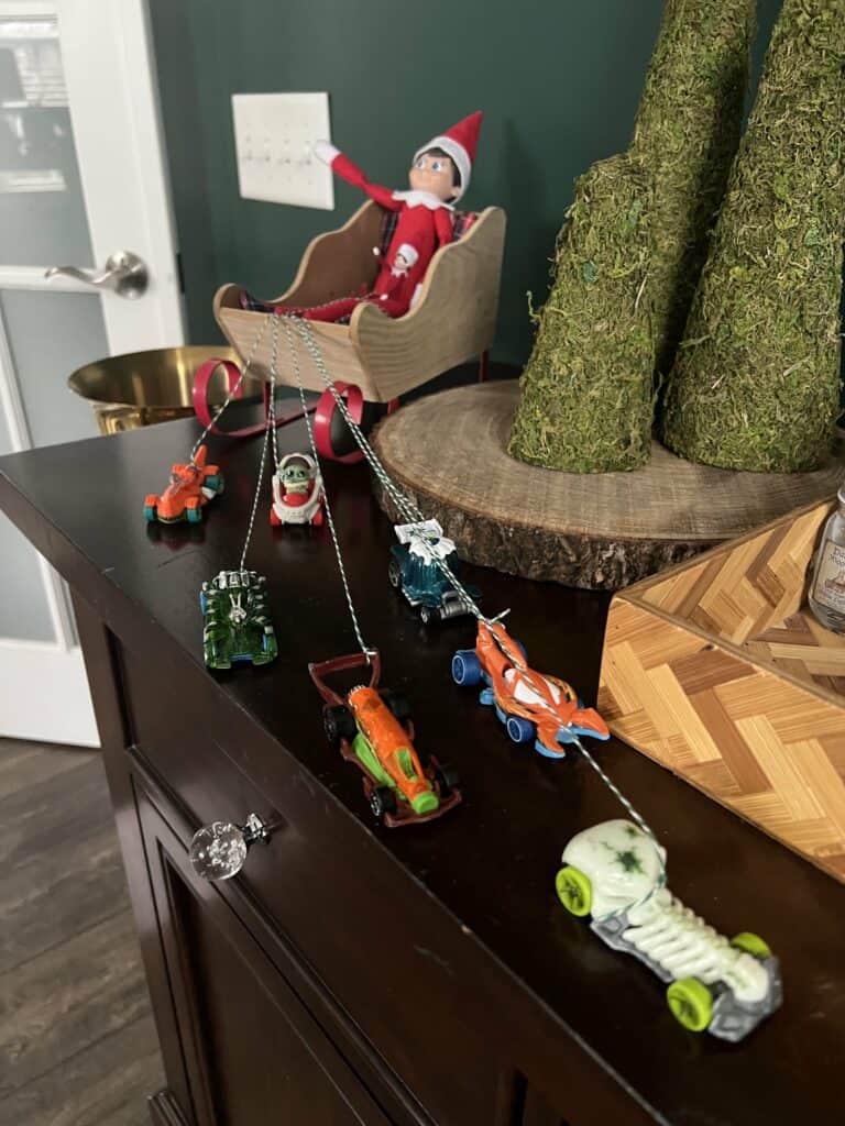 elf hot wheels sleigh