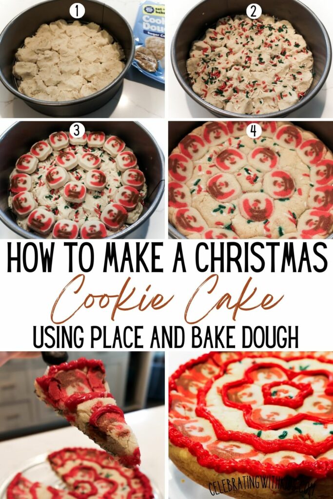 how to make a christmas cookie cake