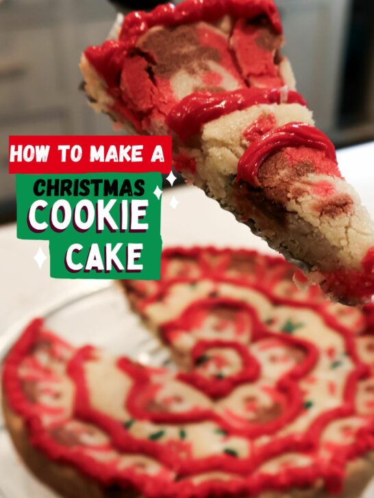 how to make a christmas cookie cake