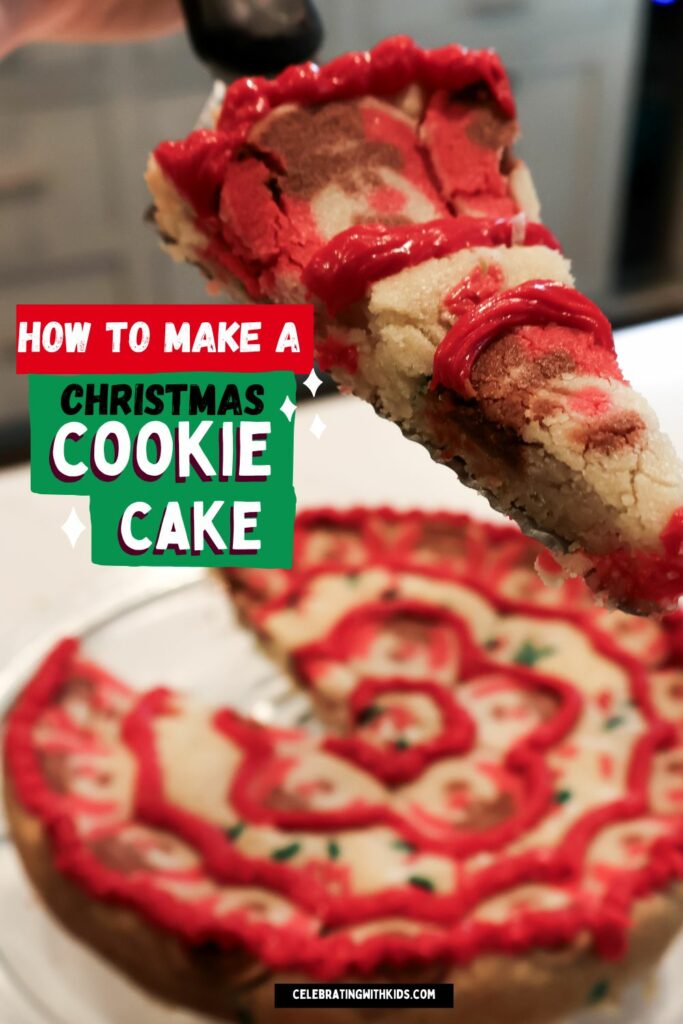 how to make a christmas cookie cake