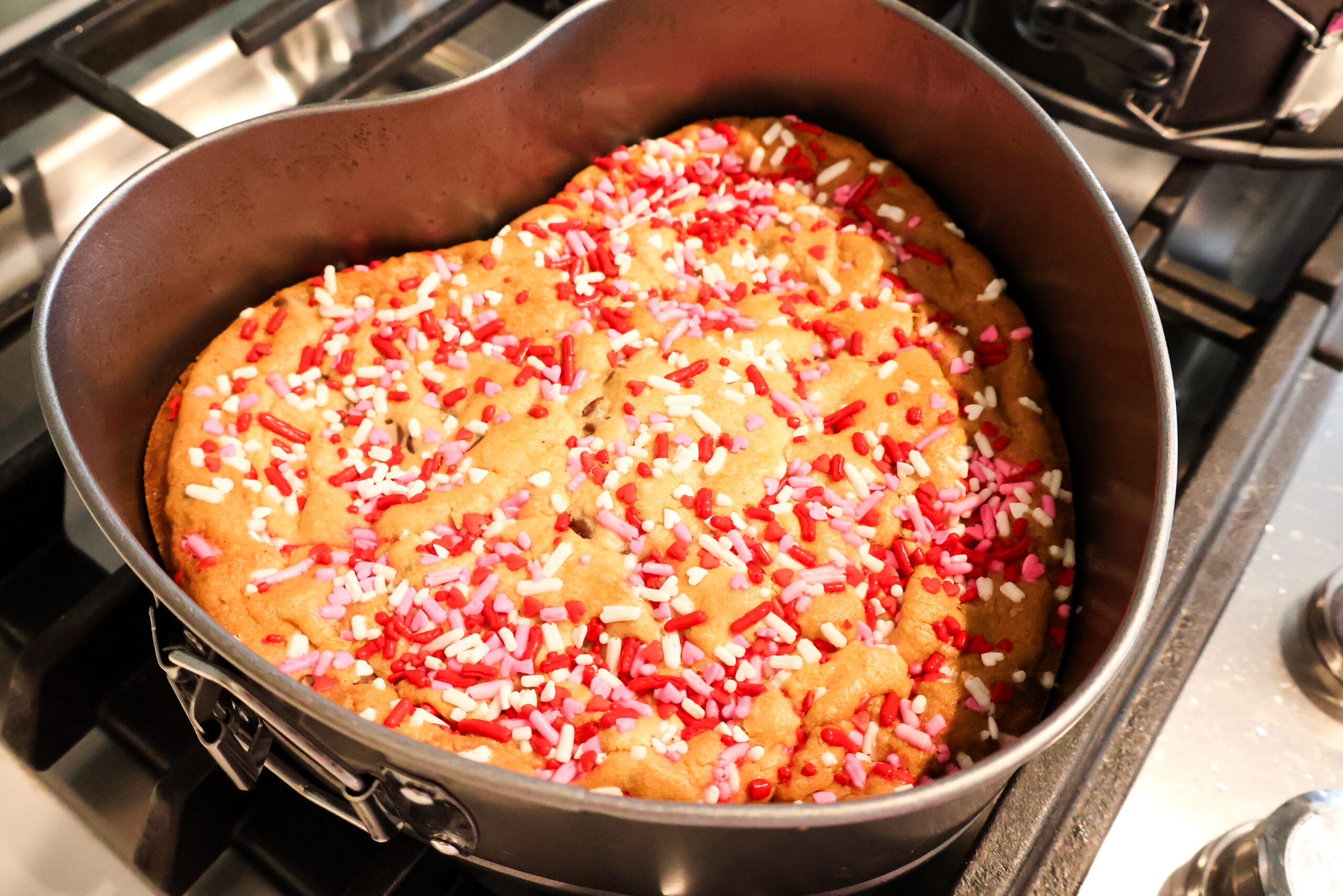 dough to make 3 tiered heart cookie cake