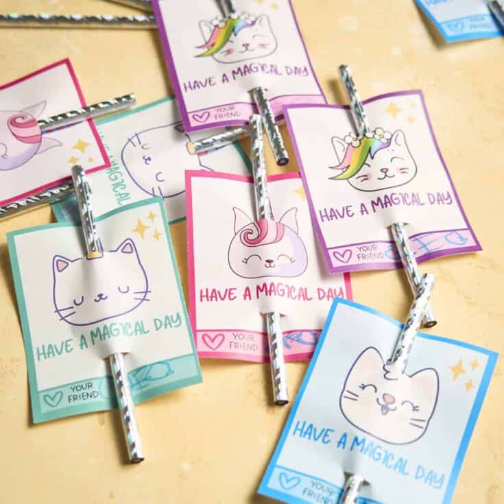 Image for Caticorn Pencil Valentine