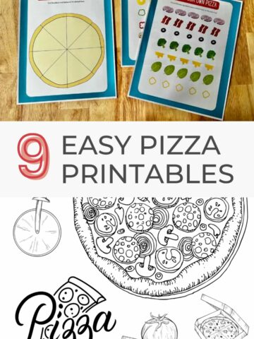 easy pizza printables for kids